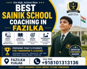 best sainik school | rimc | military school coaching in Fazilka 1 Best Sainik School coaching institute in Fazilka Punjab for AISSEE preparation with expert faculty and defence exam training