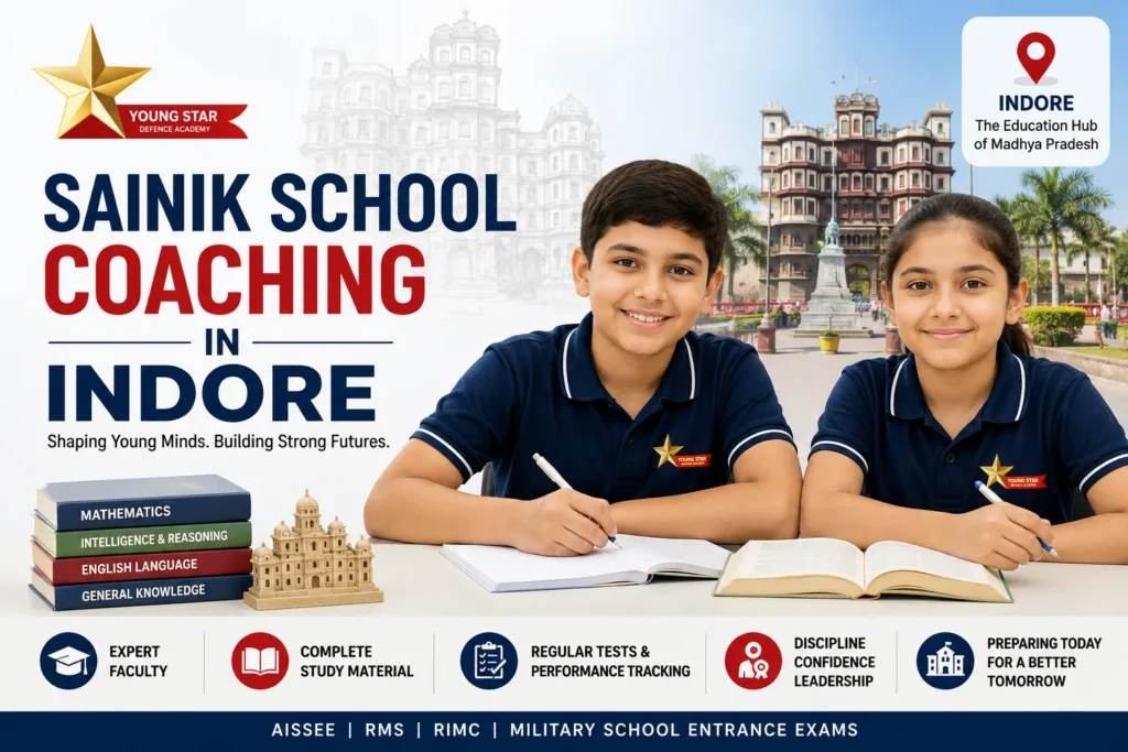 best sainik school | rimc | military school coaching in Indore 7 Students preparing for AISSEE at Young Star Defence Academy, a leading Sainik School coaching institute in Indore offering preparation for Sainik School, RMS and RIMC entrance exams.
