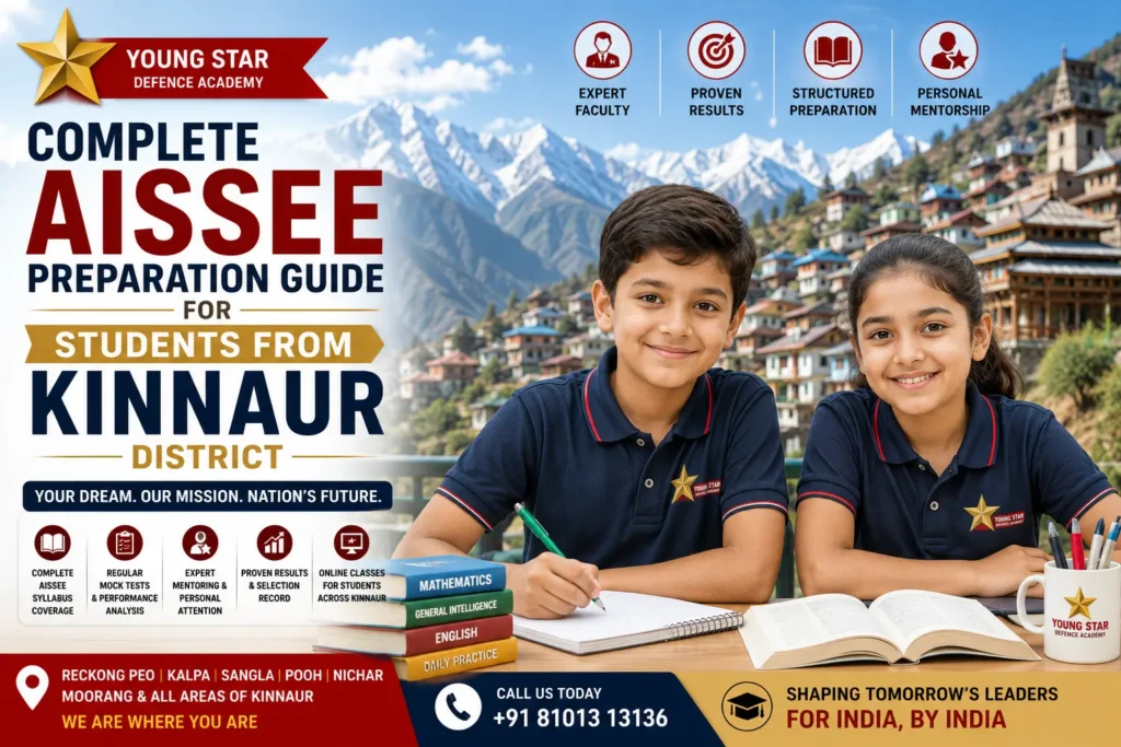 Complete AISSEE Preparation Guide for Students from Kinnaur District 6 Sainik School Coaching in Kinnaur