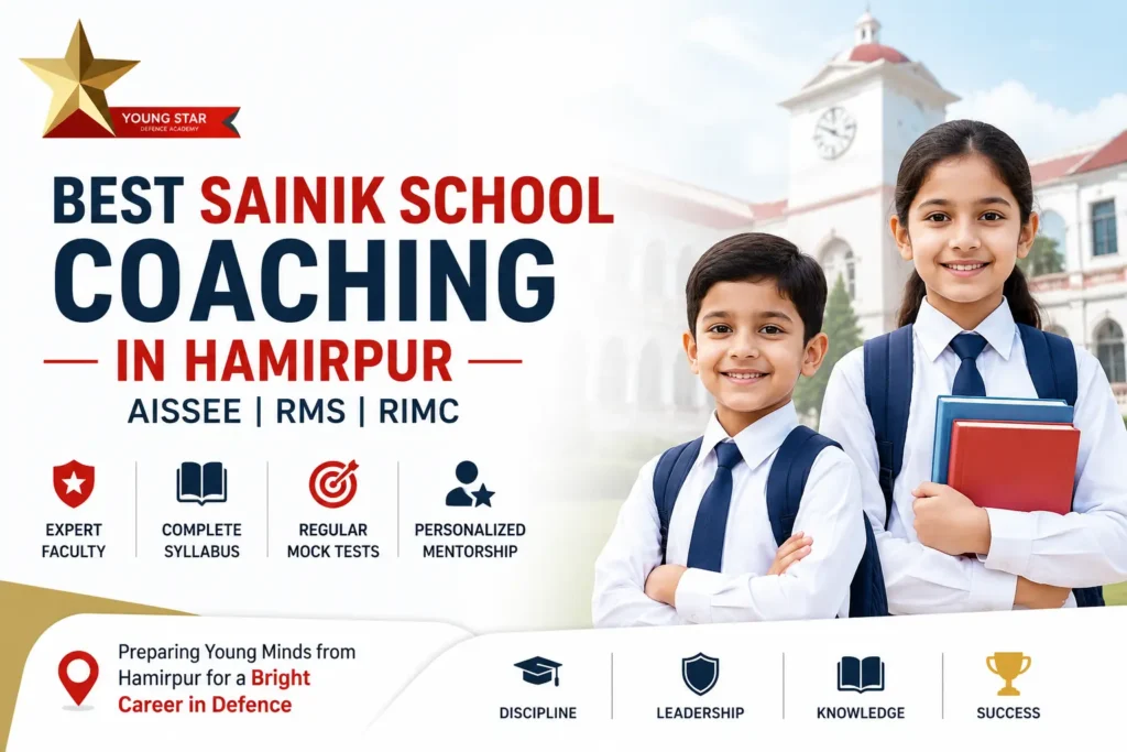 best sainik school | rimc | military school coaching in Hamirpur 9 Best Sainik School Coaching in Hamirpur Himachal Pradesh for AISSEE RMS and RIMC Preparation at Young Star Defence Academy
