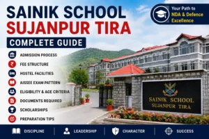 Sainik School Sujanpur Tira, Himachal Pradesh 1 Sainik School Sujanpur Tira complete admission guide with AISSEE exam details, fee structure, hostel facilities, eligibility criteria, and preparation tips