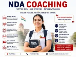 Best NDA Coaching in India by Young Star Defence Academy with expert faculty, NDA written exam preparation, SSB interview coaching, and hostel facilities.