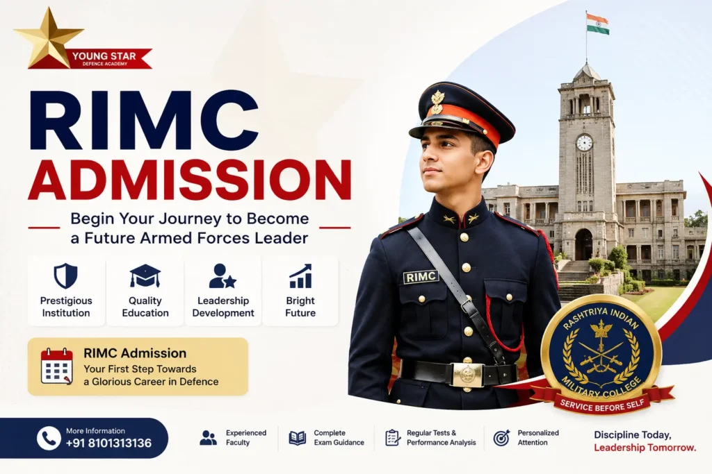 RIMC Admission 9 RIMC Admission Guide for Class 8 Entrance Exam by Young Star Defence Academy