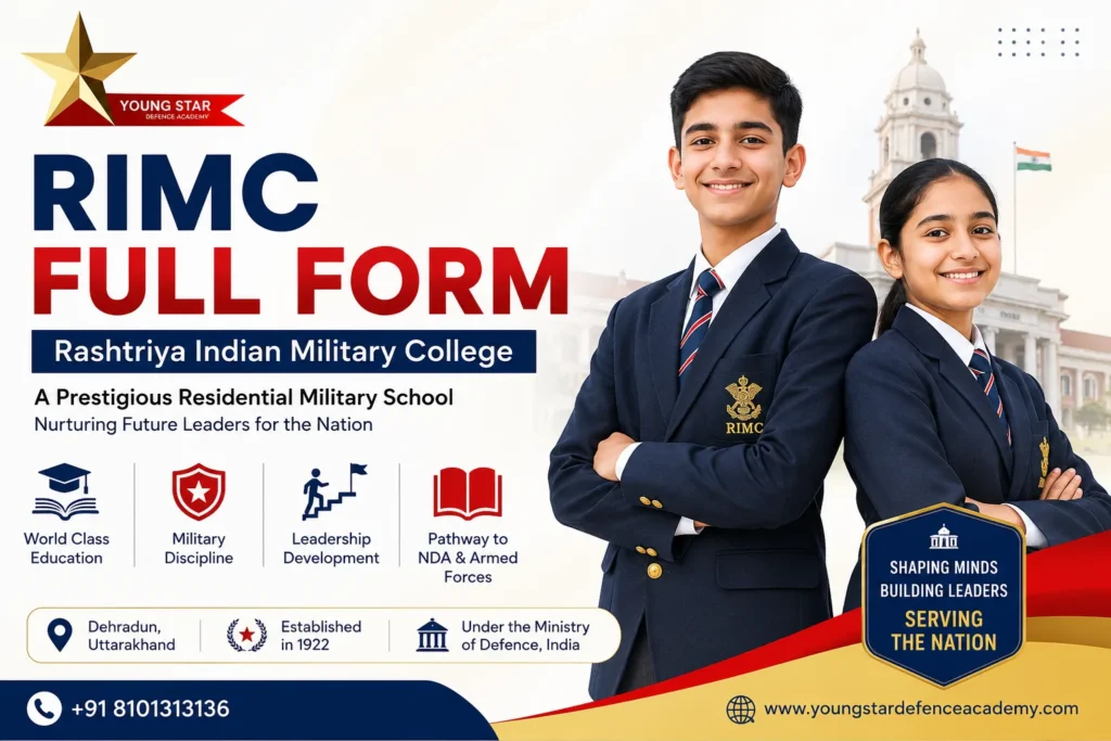 rimc full form 5 RIMC Full Form – Rashtriya Indian Military College admission, eligibility and entrance exam guide by Young Star Defence Academy